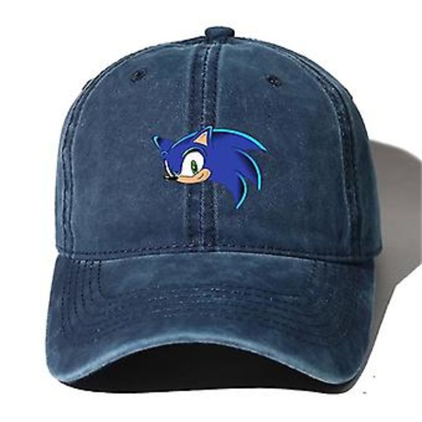 Sonic Baseballkeps Spring & Höst Solskyddsmössa Anime Casual Keps Modehatt Bomulls Mjuk Topp Casual Utomhus Retrohatt Unisex [JKW] (05 )
