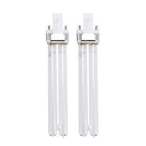 2 stk. 11W Ultraviolet UV Desinfektionslys Lamper UV Steriliseringspærer til Sterilisator Akvarium (G23 Lampefod)