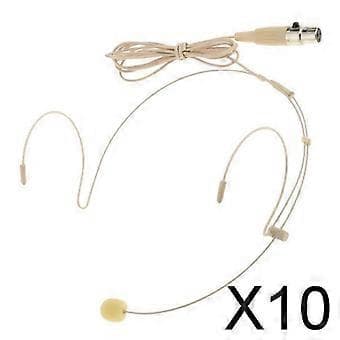 10x Professionel Mikrofon Ørekrog Headset Hænder til Forelæsninger Præsentation