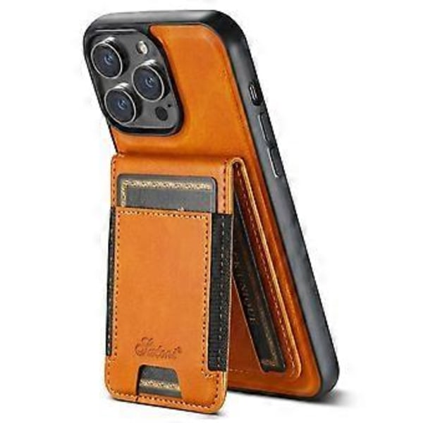 SUTENI H17 Fodral för iPhone 15 Pro Max TPU+PU med Korthållare Kompatibelt med MagSafe()