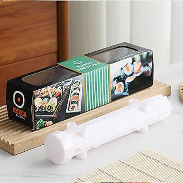 Stribet Sushi-Making Sæt Genanvendelig Holdbar Sushi Maker til Køkken Hjem (Sort)