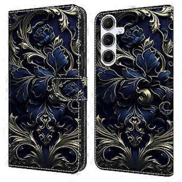Til Samsung Galaxy S24 FE Etui PU Læder Wallet Telefon Cover med Støttefod (Style H)