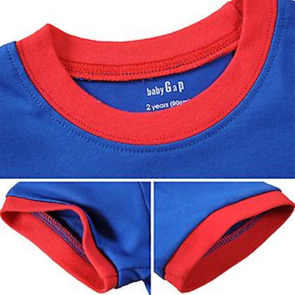 Lasten poikien Spiderman kesäpyjamasetti lyhythihainen T-paita ja shortsit (4-5 vuotta)
