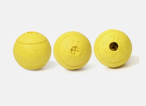 Hundleksak bollar hundgodis boll leksaker, bitresistent gummimat