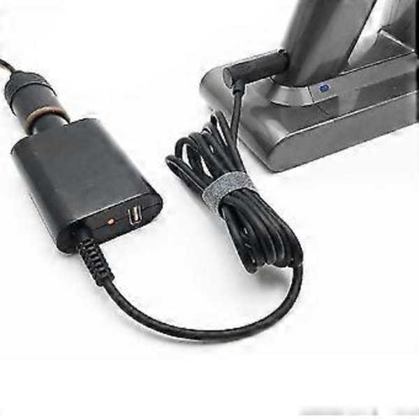 26.1v Bil Lader Strøm Adapter For V6 V7 V8 Dc59 Dc62 Støvsuger Tilbehør 1.8m Bil Lader [jkw] ( )
