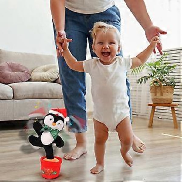 Dansende Plyslegetøj Elektronisk - Sød Dansende Julemandslegetøj! Et Must-Have til Jul 2024!  C