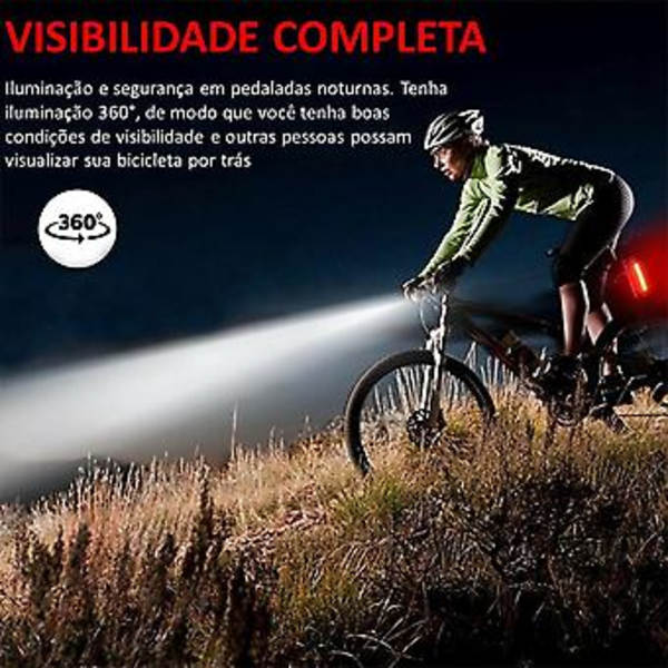 Cykellys Baglygte USB Genopladelig ( )
