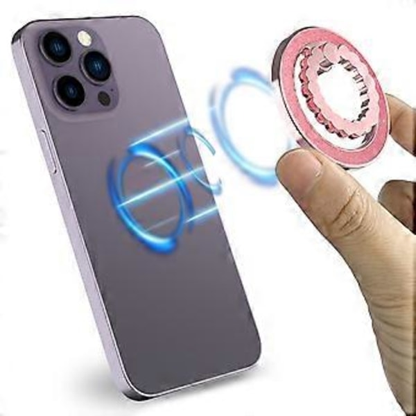 Typ A A677 Magnetisk Fingerring Stöd Roterande Metall Telefon Grepp Ställ (Stil A)