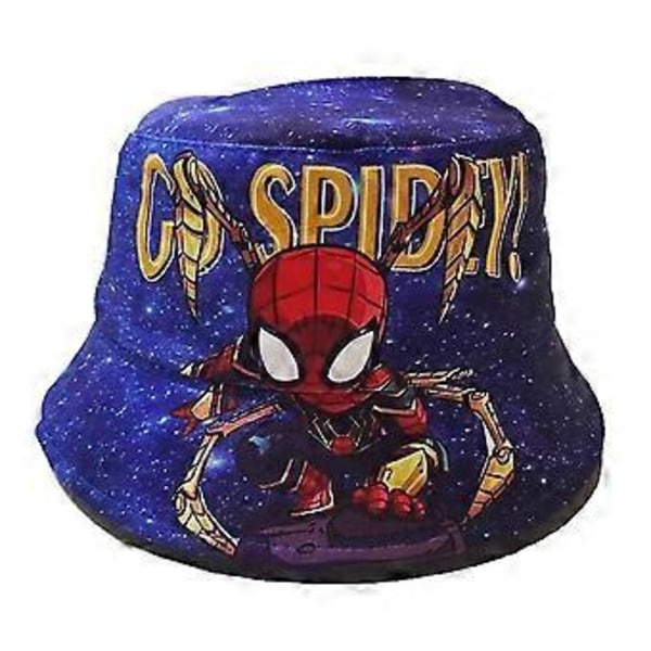 Spiderman Superhelt Barn Gutter Jenter Bøttehatt Utendørs Fiske Fiskerhatt Lue Sommer Solhatt -NMAOV( C)