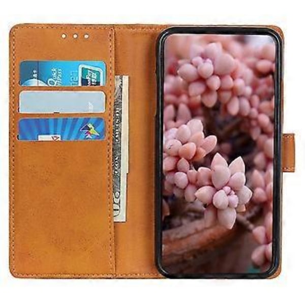 Til Xiaomi 14T Pro Stand Wallet Case Ko Læder Tekstur Læder Telefon Cover (Style C)