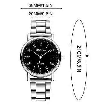 Hvide Herremode Stålure Kronograf Armbåndsure - Et Sofistikeret Ur til Den Moderne Mand! C