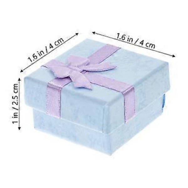 24 st Eleganta Smyckesaskar Smyckespresentaskar Ring Armband Förpackningsbehållare