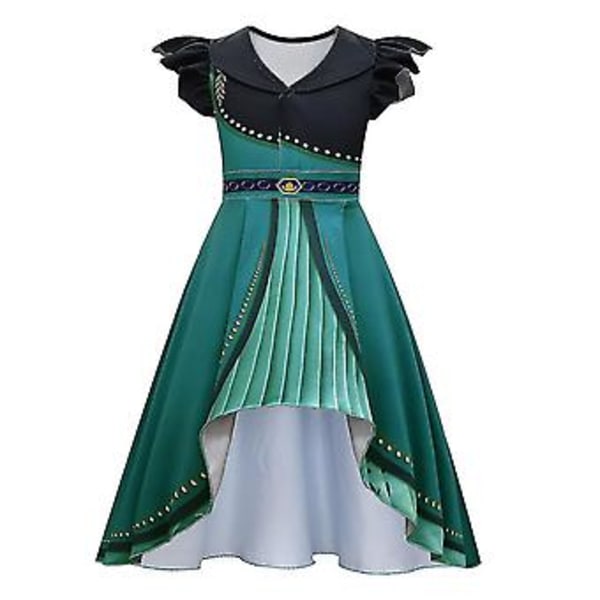 Pigekjole Frozen 2 Cosplay Prinsesse Anna Børneskørt (Kun 110cm kjole)