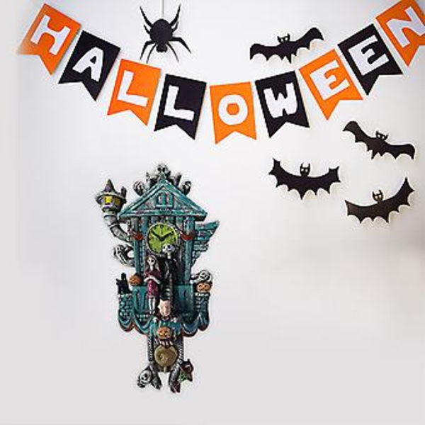 Halloween Horror Spøkelseskjelett Harpiksdekorasjoner Klokkeanheng Hage Stue Ornamenter ( )