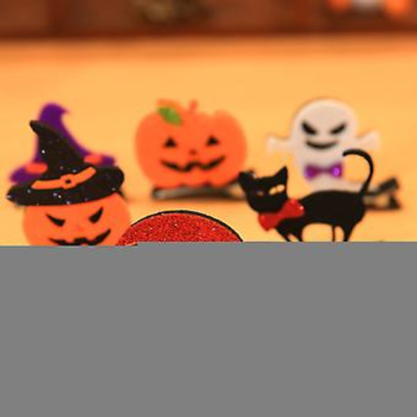1 stk Halloween Jente Hårklipp Spøkelse Hekshatt Gresskar Hårspenne Barrettes Hårtilbehør For Barn Hårklipp Hodeplagg