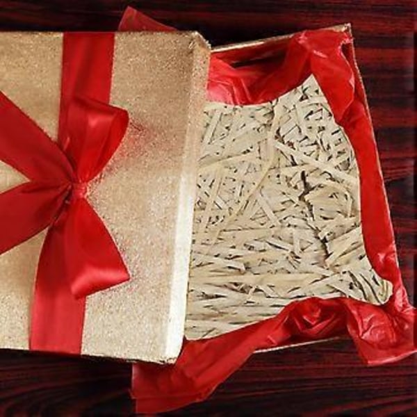 100g Krulpapper Fyllning för Presentinslagning & Korgfyllning (Ljus Kaffe)