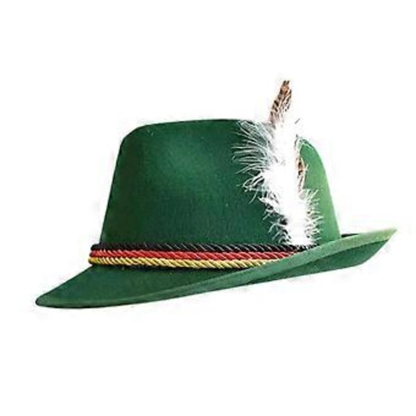 Panama Hat Efterår Vinter Jazz Hat Fedora Hat Moderigtig Renseri Robust Hat (Grøn)