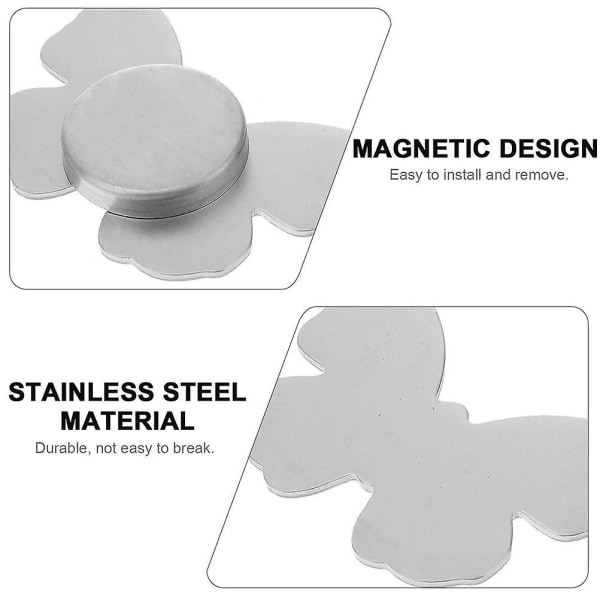 Magnetisk bordsduk Hänge Fästklämmor för cover Vindsäkra Fixatorer Duschdraperi Vikter Charms DecorSilver 2