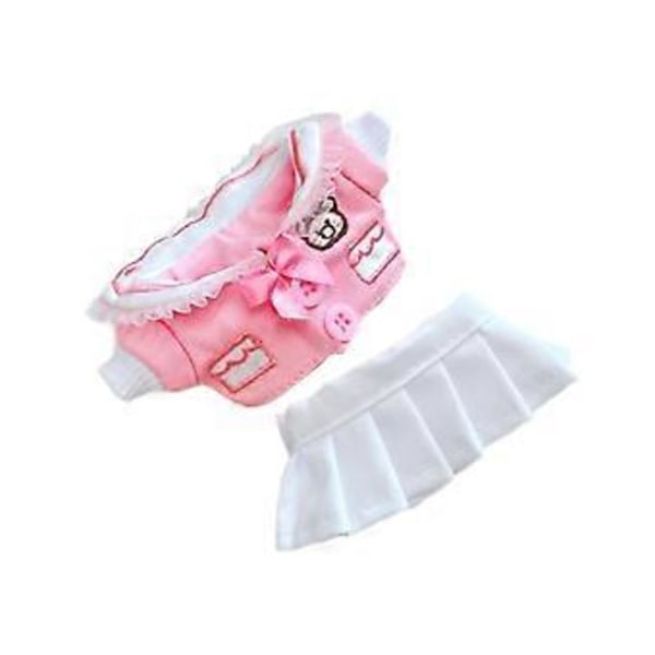 15 cm Plysdukke Tøj, Kostumer, Mode, Blød Leg Plysdukke Tilbehør Foto Rekvisitter Nederdel Udklædning Dukke Outfits (pink)