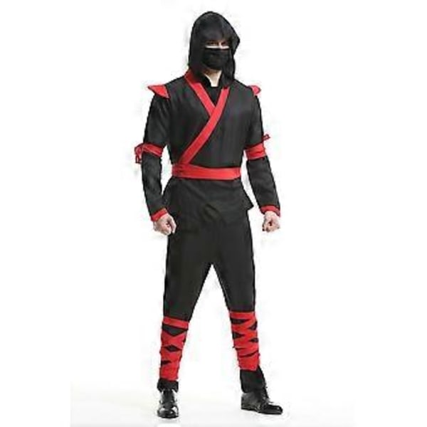 Halloween Aikuisten Miesten Ninja Cosplay -asu (L)