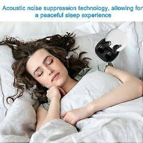 Små Bluetooth-ørepropper for søvn, Mini trådløse diskrete ørepropper for musikk, hjem, arbeid