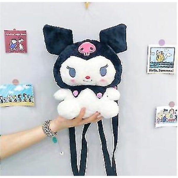 20cm Mjuk PP Bomullsrosa Körsbärsblom Kuromi Docka Plyschleksaker Sanrio Anpassad Stil Stoppade Leksaker-r (Kuromi H)