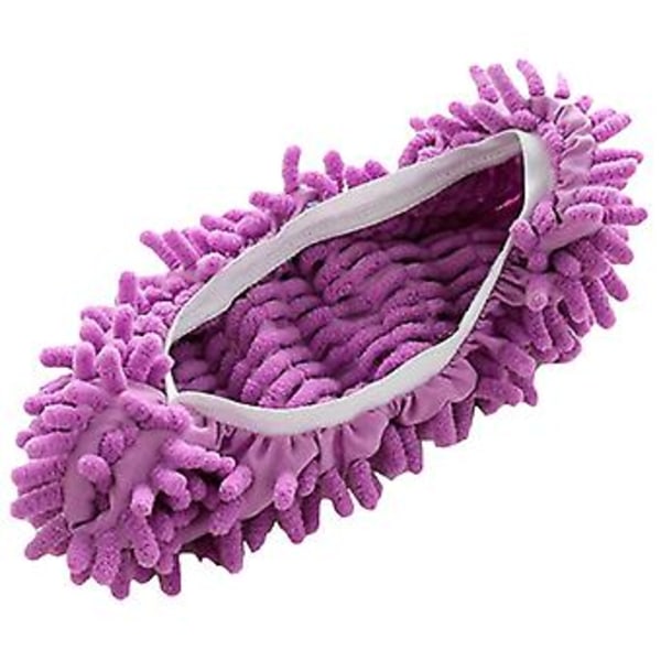 Pestävä Lazy Mop - pölytossut lattian puhdistukseen, kotikäyttöön, sukat kengät (1 kpl violetti)