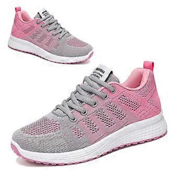 Platform Wedge Tennissko til Damer, Åndbare, Letvægts, Casual Komfortable Fashion Sneakers