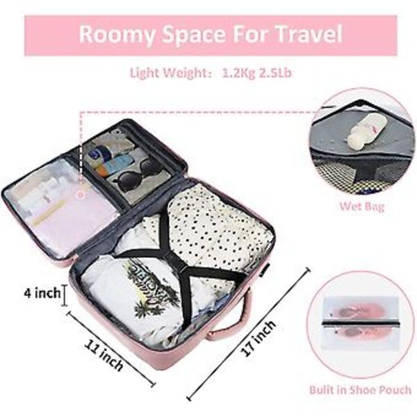 Reise Ryggsekk Kabinryggsekk Med Usb-Ladingspورت & Skopose, Tsa 15.6 Tommer, Flygodkjent, College Sykepleierbag Casual Laptop Dagryggsekk