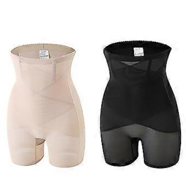 Shapewear til kvinder - Mavekontrol, Højtaljet Body Shaper Shorts, Butt Lifting Bukser, Lår-Slankende Shapewear Girdle (3XL Sort)