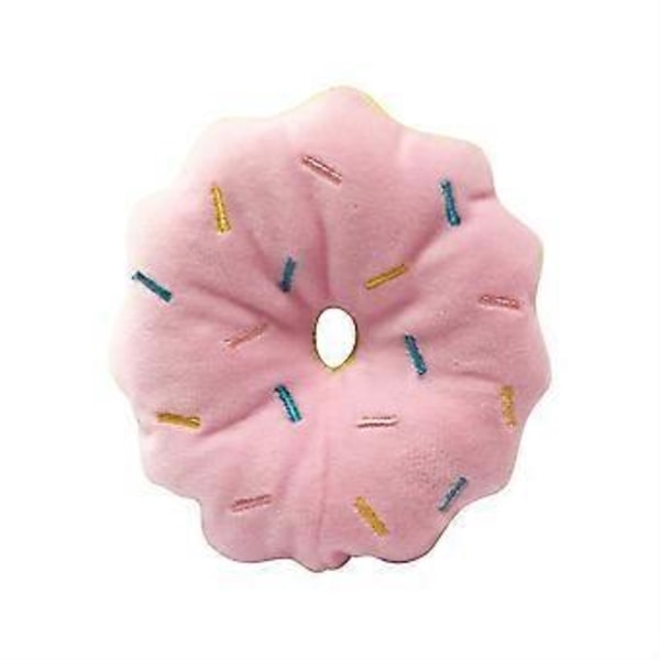 Och Lindra Tråkighet För Hundar Tuggleksak Söt Valp Kvittrande Ljudleksaker Doughnut Design Hundtillbehör Valp Tuggleksaker Hundleksaker (Donut)