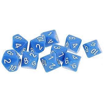 4-10-pack 10 st 10-sidiga tärningar D10 polyedriska tärningar för Dungeons and Dragons-spel (4 st)