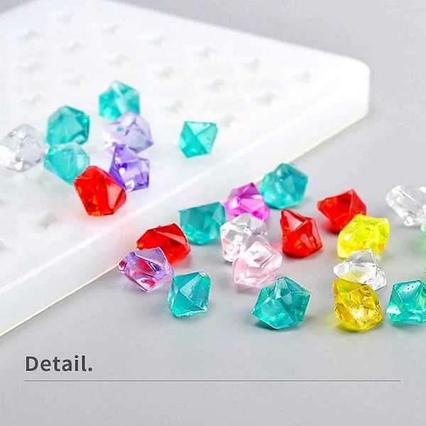 Super Glossy Silikonform 60 Hulrom for Mini Gems 3d Diamond Gem Epoxy