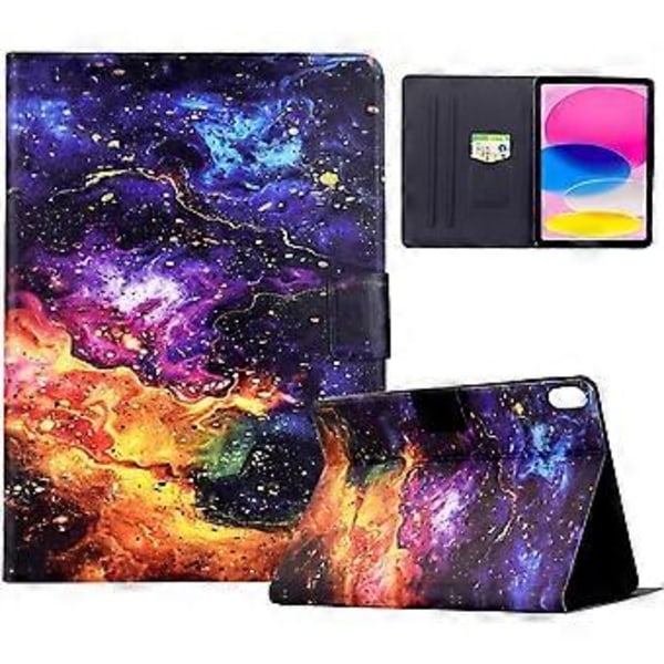 Stativ Etui til iPad (2025)/iPad 10.9 (2022) Tablet Læder Cover med (Nebula)
