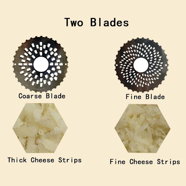 Slicer 2 Blade Rustfrit Stål Ost Rivjern Grøntsagssmør Ch