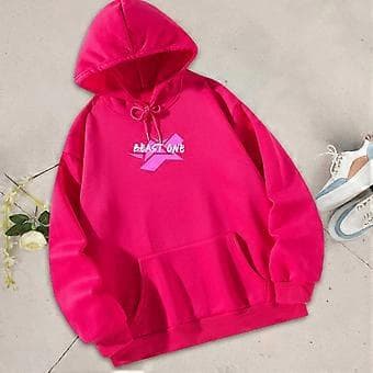 Dame Snøre Hættetrøje Pullover Toppe Trendy Langærmet Snøre (L)
