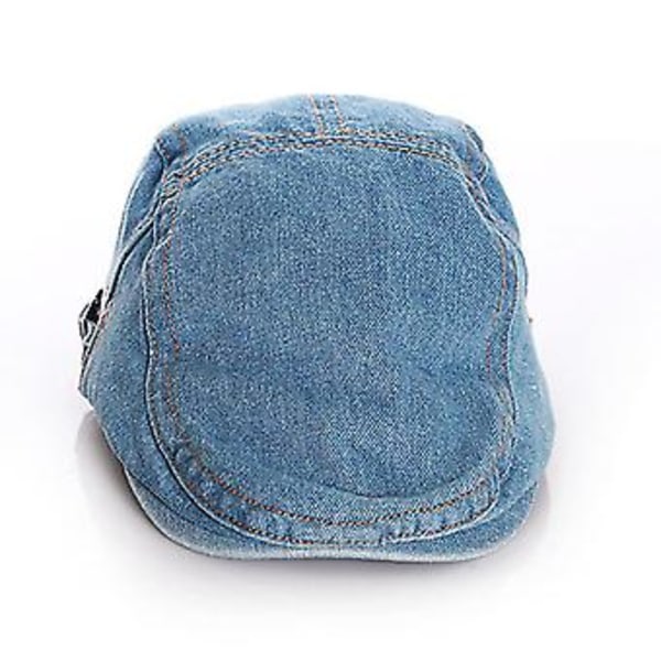 Barnberet för pojkar, småbarn, bebisar, Cabbie Gatsby, barn, denim, platt, Ivy-keps, justerbar, vår, höst ( )
