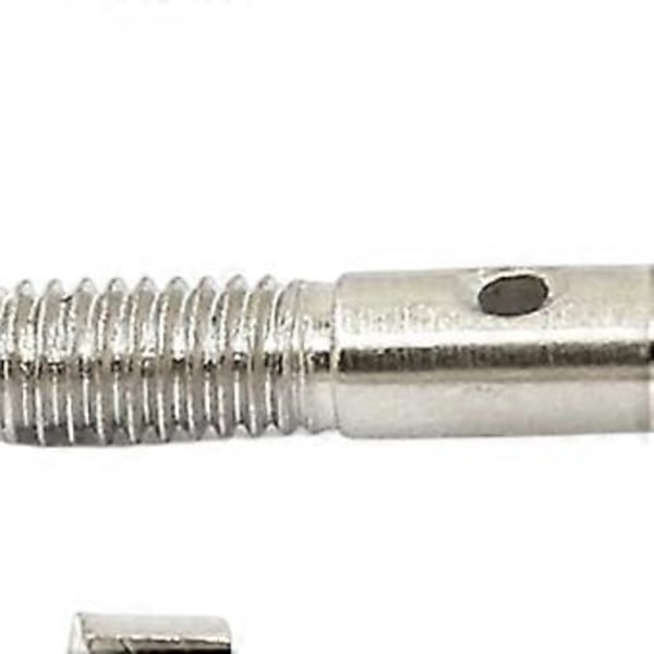 2 kpl RC-auton metalliset pyöränakselit päivitys HSP 94186 94286 mustalle (hopea)