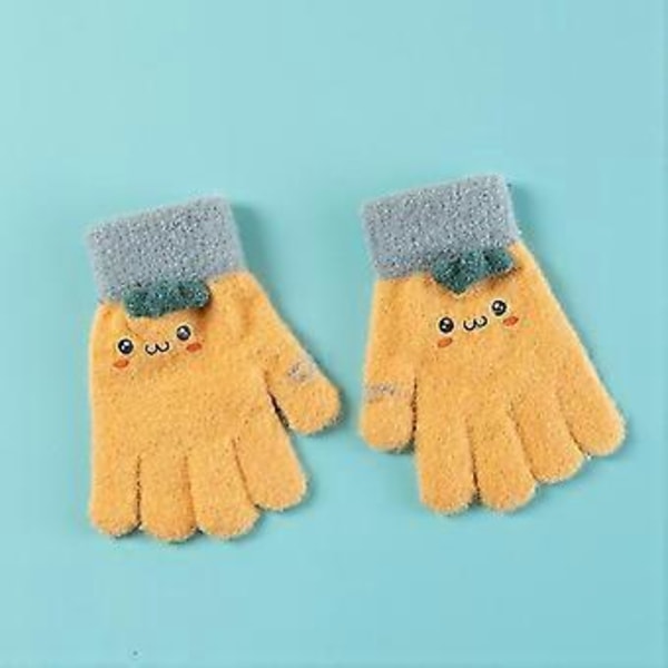 Fingerlösa Vantar för Bebisar, Vintertecknade Vantar för Småbarn, Flickor och Pojkar, Fotbollsvantar för Män, 2-pack, Grå+Grön