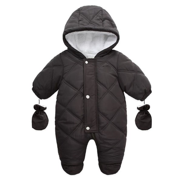 2021 Overalls Baby Clothes Winter Lamb Fur Design Infant Boys Girls Warm Cotton Jumpsuit Long Sleeve Hooded Romper A768 Beige 24M(90cm) 18-24M