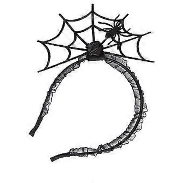 4 stk. Halloween Edderkoppnett Hårbøyle Blonde Hårsløyfe Hårspenne Rollespillrekvisitter Festartikler Svart
