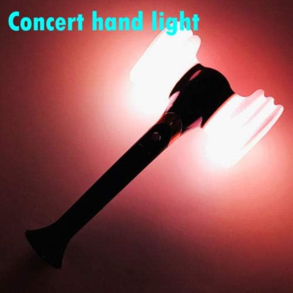 BP Lightstick Konsert Batteridriven Officiell Glow Lamp Hammer Light Stick Fans Present Hiphop Stick Luminous Toys (Rosa,