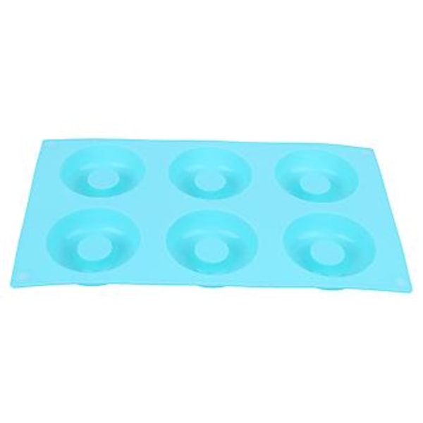 6 Håls Silikonmunkform Bakform Non-stick Kak Choklad Bakverk Form DIY Verktyg