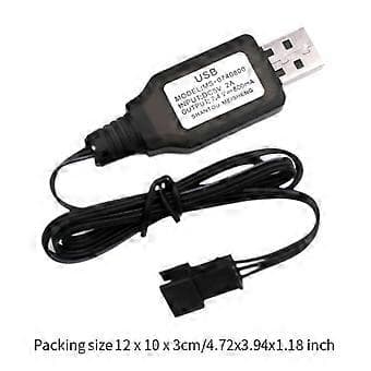 USB-opladerkabel erstatter samling USB-ladekabel til 1/12 RC bil MN128