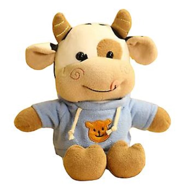 30cm Kosebamse Ku Myk og Komfortabel Stoffgave til Jente Kvinne Kjæreste (D)
