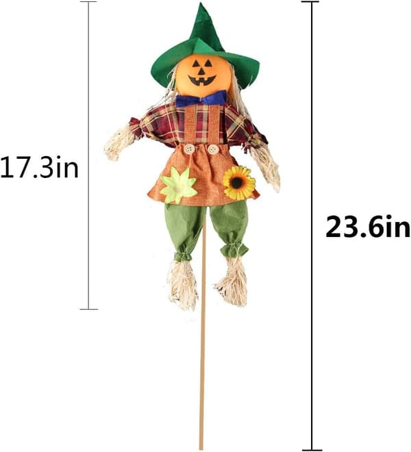 Høst høstfugleskremseldekorasjon, sett med 2 gresskar Halloween-dekor