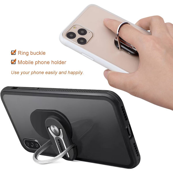2 stk. biltelefonholder, 360° roterbar multifunktionel telefon H