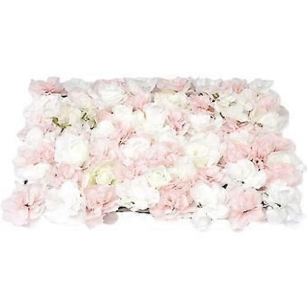 Konstgjorda blompaneler av silkestyg för heminredning, skyltfönster och montrar (Rosa)
