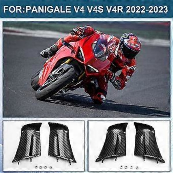 Moottoripyörän Winglet-sivupaneelit Kiinteäsiipinen aerodynamiikkakate Panigale V4 V4S V4R 2022 2023, A