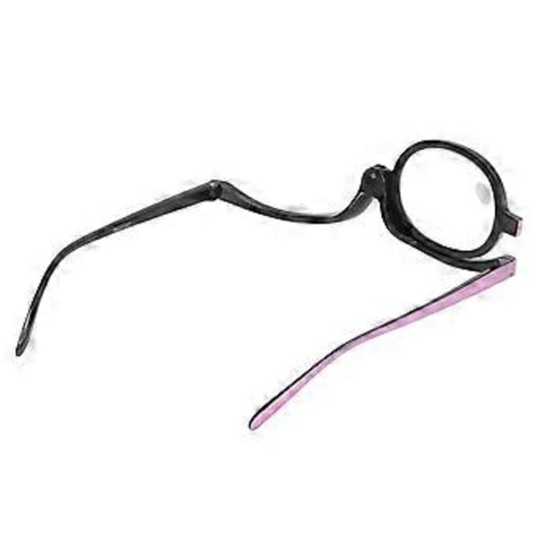 Makeup Briller Udskiftelige Ridsefaste Linser Letvægts Dame Kosmetiske Læsebriller med Etui Lilla +2.50